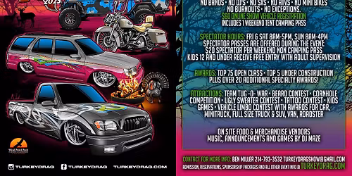 Turkey Drag 21st Annual Car Truck and Bike show