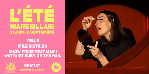 \u2600\ufe0fYelle, Show Pride feat Mami Watta et Ruby On The Nail et Mila Dietrich sur la sc\u00e8ne sur l\u2019eau