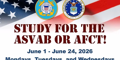 Armed Forces Test Prep Class ASVAB & AFCT