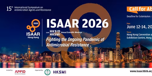 15th International Symposium on Antimicrobial Agents and Resistance (ISAAR) 2026