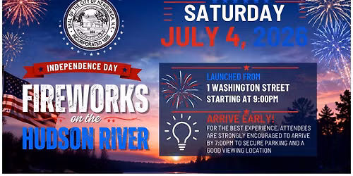 Independence Day Fireworks on the Hudson River