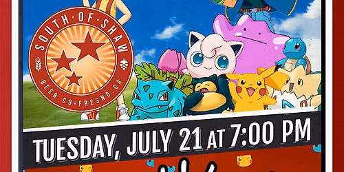 Pokemon Trivia at South of Shaw Beer Company