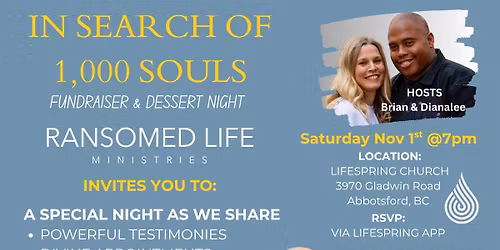 IN SEARCH OF 1000 SOULS DESSERT NIGHT
