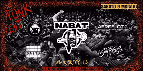   PUNK FEST: NABAT + Gaeta (feat.'Basta') + Sloth + Aeroflot + Bittercocks (feat.The Alano)