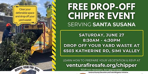 FREE Drop-Off Chipper Event Santa Susana