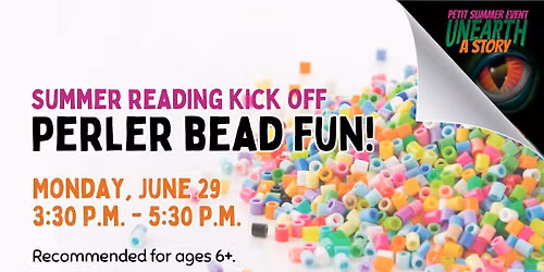 Summer Reading Kick Off: Perler Bead Fun!
