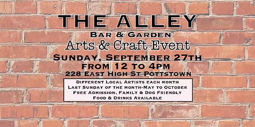 The Alley Arts & Craft September Event