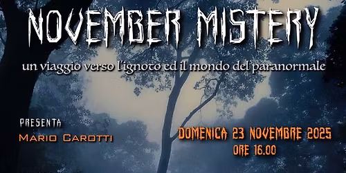 NOVEMBER MISTERY