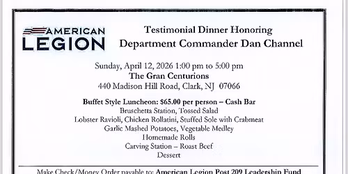 Department Commander Dan Channel\u2019s Testimonial 