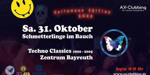 Schmetterlinge im Bauch - Techno Classics *Halloween Edition* 2026
