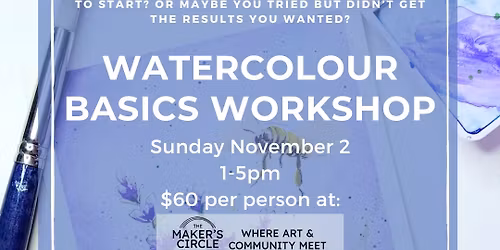 1 Day Beginner Watercolour Class