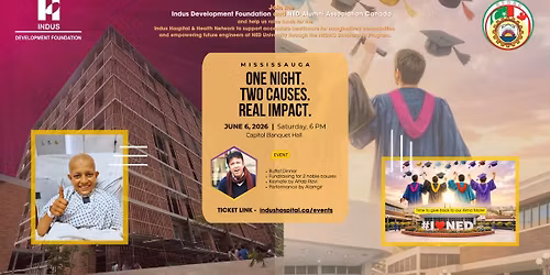 Indus Development Foundation & NED Alumni Association Canada -Mississauga Gala Dinner