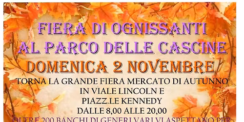 CASCINE IN FIERA - FIERA DI OGNISSANTI DOMENICA 2 NOVEMBRE