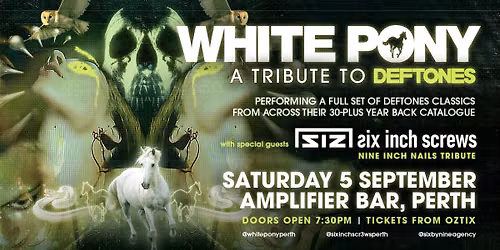 WHITE PONY - A TRIBUTE TO DEFTONES | Amplifier Bar, Perth WA