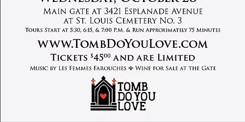 Special After-Hours Tour of St. Louis Cemetery No. 3