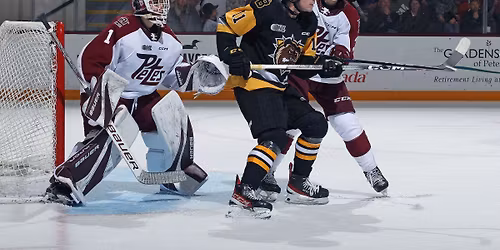 Parking Peterborough Petes at Brantford Bulldogs