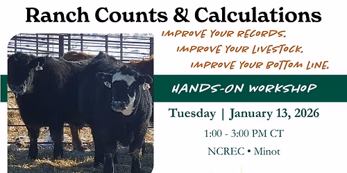 NDSU Extension Workshop: Ranch Counts & Calculations