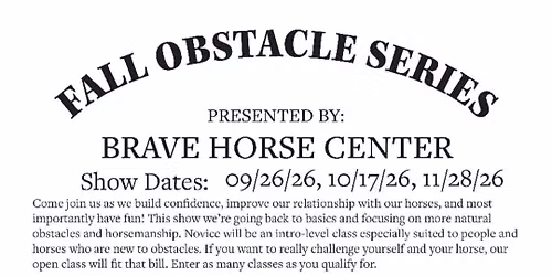 Obstacle challenge fall series show 3