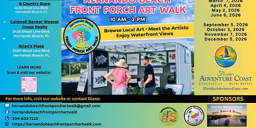 Hernando Beach Front Porch Art Walk