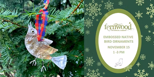 EMBOSSED NATIVE BIRD ORNAMENTS