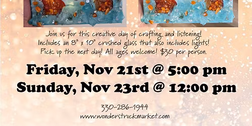 The Life of a Showgirl: Crushed Glass Event Nov 21st