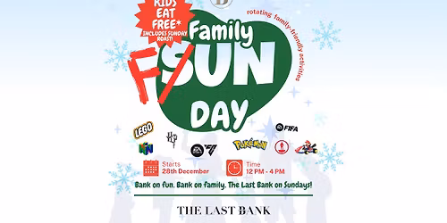 Family Fun Club - Every Sunday - Details to Follow