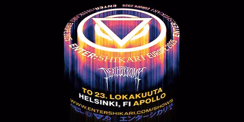 SOLD OUT: Enter Shikari, DeathbyRomy - 23.10.2025 Apollo Live Club, Helsinki