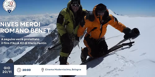 Nives Meroi e Romano Benet al Modernissimo per la visione di "ITALIA K2" restaurato