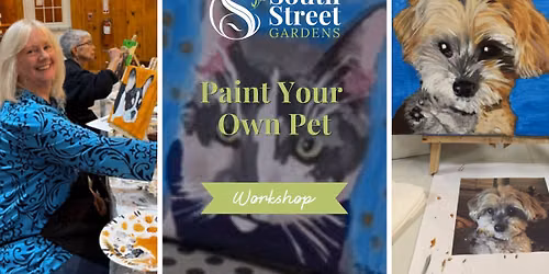 Pet Portrait Paint & Sip Workshop