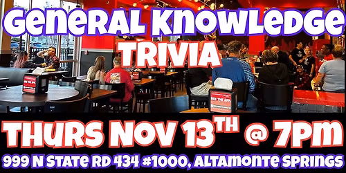General Knowledge Trivia @ Torchy's Tacos Altamonte Springs