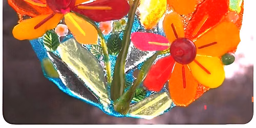 Autumn Flowers Fused Glass Workshop - Waterford  2:00
