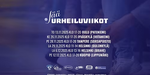 J\u00e4\u00e4urheiluviikot\ud83d\udccdKuopio - Lippum\u00e4ki