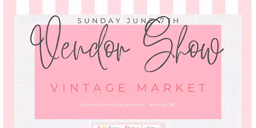 Vendor Show with The Vintage Market -  Back to the 80's