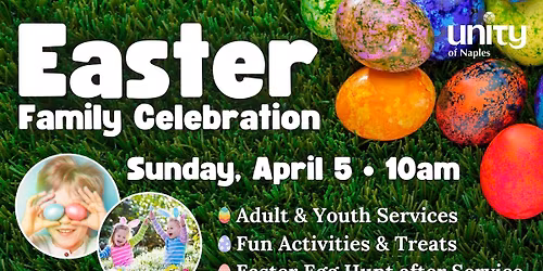 Easter Sunday Family Celebration | Youth & Adult Services + Easter Egg Hunt 