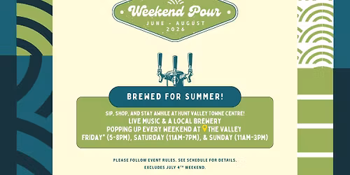 The Weekend Pour - Local Brewery Pop-Ups