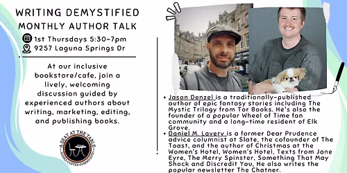 Writing Demystified w\/ Jason Denzel and Daniel M Lavery