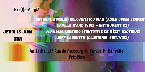Exp(l)os\u00e9 ! #7 1 Quatuor - 3 solos