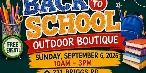 Back To School Outdoor Boutique-Flea Market