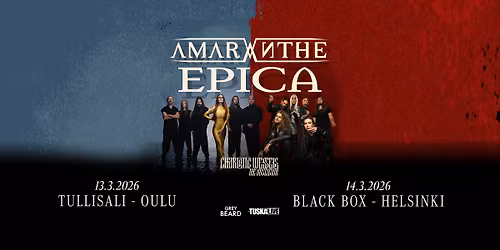 TuskaLive: Amaranthe & Epica, 14.3.2026, Black Box Helsinki