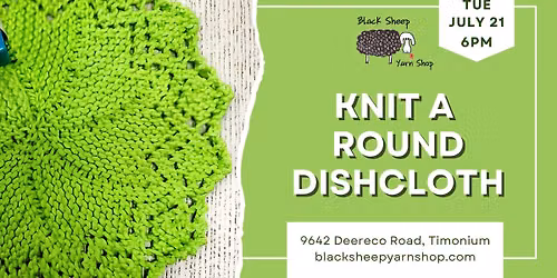 Knit A Round Wash Cloth (Advanced Beginner)