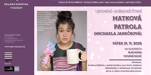 LiStOV\u00e1N\u00ed: Matkov\u00e1 patrola (Michaela Jane\u010dkov\u00e1)