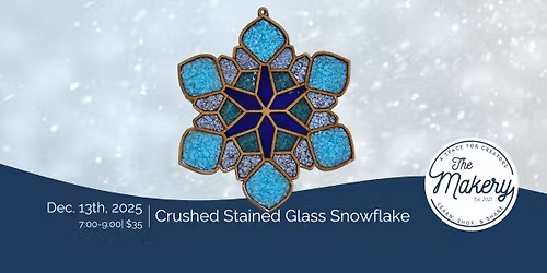 Crushed Stained Glass Snowflake 