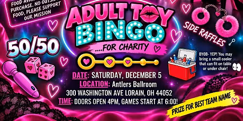 ADULT TOY BINGO : December 5th