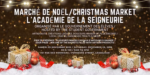 March\u00e9 de No\u00ebl de l'Acad\u00e9mie de la Seigneurie