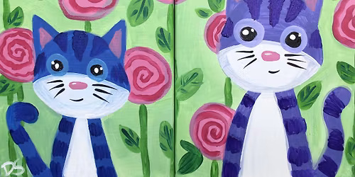 Family Fun Canvas - Garden Cats