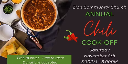 Zion Community Church Annual Chili Cook-Off