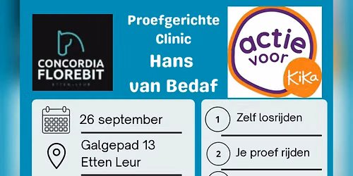 Proefgerichte Clinic Hans van Bedaf voor Kika
