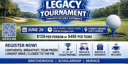 \u03a6\u0392\u03a3 | Omicron Zeta Sigma Chapter Legacy Golf Tournament