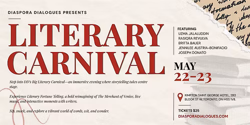 Diaspora Dialogues Presents DD's Big Literary Carnival