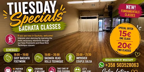 Special Tuesday classes in summer